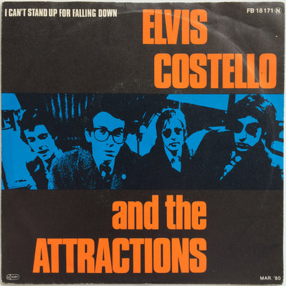 Elvis Costello And The Attractions* : I Can't Stand Up For Falling Down (7", Single)