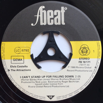 Elvis Costello And The Attractions* : I Can't Stand Up For Falling Down (7", Single)