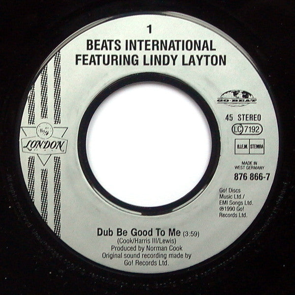 Beats International : Dub Be Good To Me (7", Single)