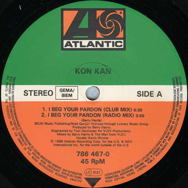 Kon·Kan* : I Beg Your Pardon (12")