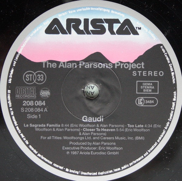 The Alan Parsons Project : Gaudi (LP, Album)