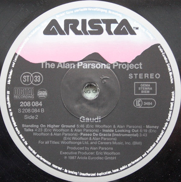 The Alan Parsons Project : Gaudi (LP, Album)