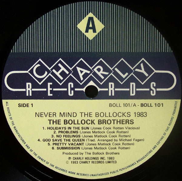 The Bollock Brothers : Never Mind The Bollocks 1983 (LP, Album)