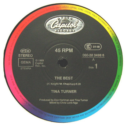 Tina Turner : The Best (12", Single)