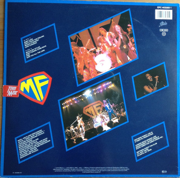 Mother's Finest : Mother's Finest Live (LP, Album, RP)