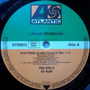 Laura Branigan : Shattered Glass / Statue In The Rain (12", Maxi)