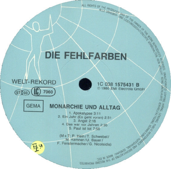 Fehlfarben : Monarchie Und Alltag (LP, Album, RE, Blu)