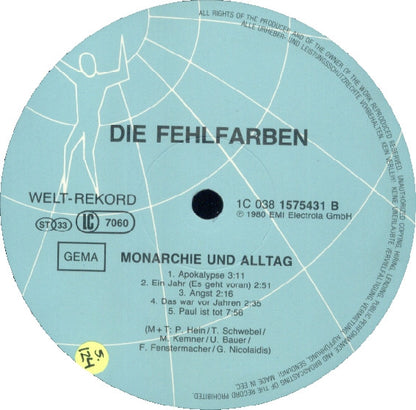 Fehlfarben : Monarchie Und Alltag (LP, Album, RE, Blu)