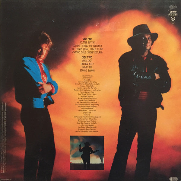 Stevie Ray Vaughan And Double Trouble* : Couldn't Stand The Weather (LP, Album)