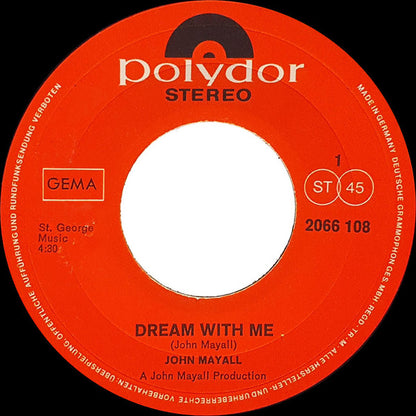 John Mayall : Dream With Me (7", Single)