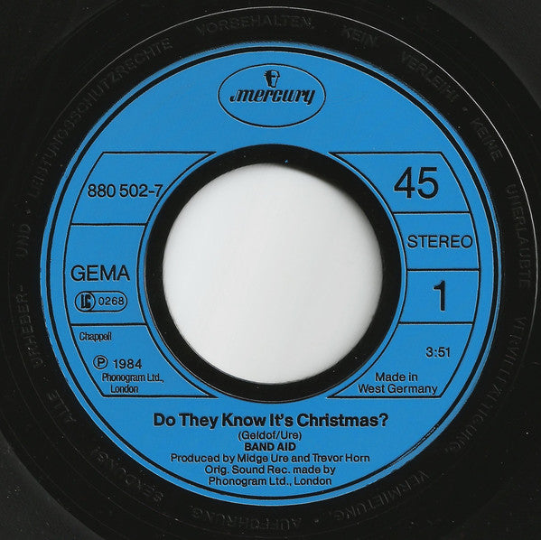 Band Aid : Do They Know It's Christmas? (7", Single)