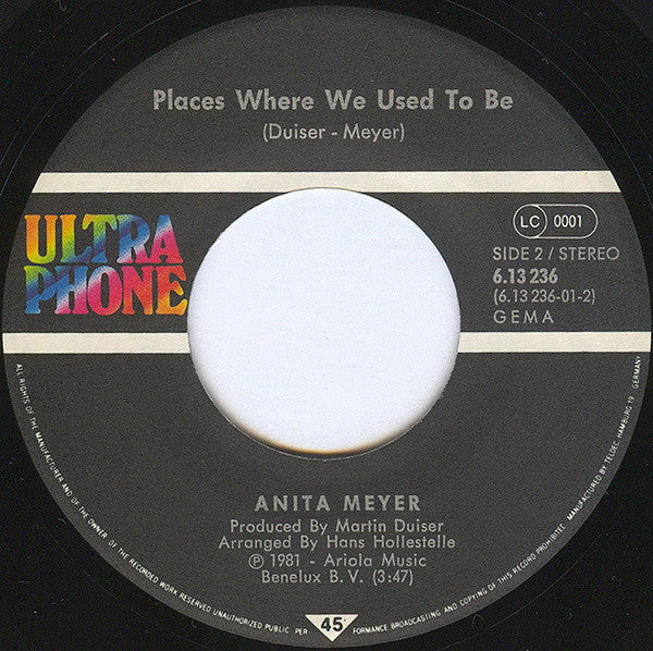 Anita Meyer : Why Tell Me, Why (7", Single)