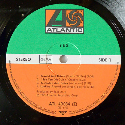 Yes : Yes (LP, Album, RE, Gat)