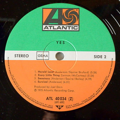 Yes : Yes (LP, Album, RE, Gat)