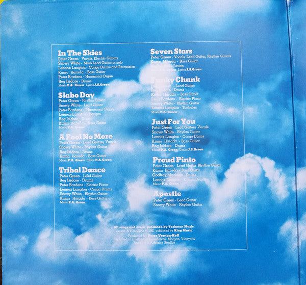 Peter Green (2) : In The Skies (LP, Album, Gat)