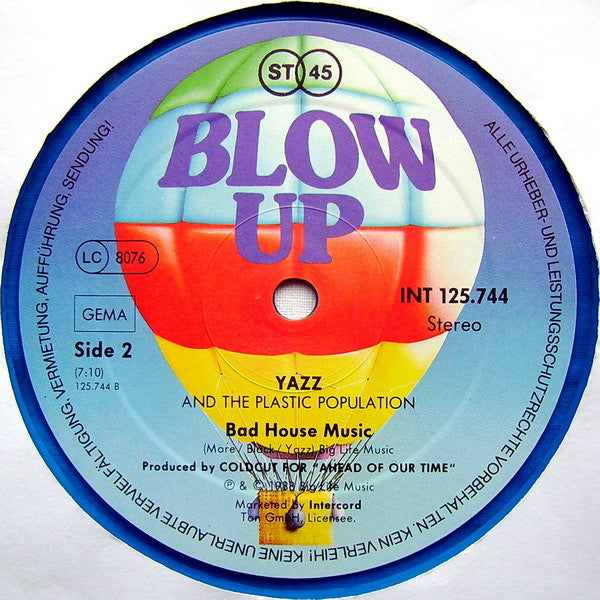 Yazz And The Plastic Population : The Only Way Is Up (12", Maxi, Blu)