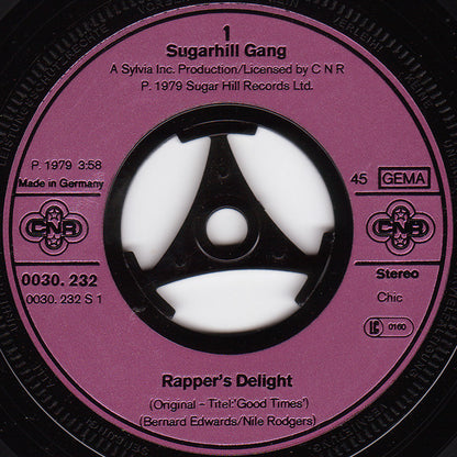 Sugarhill Gang : Rapper's Delight (7", Single)