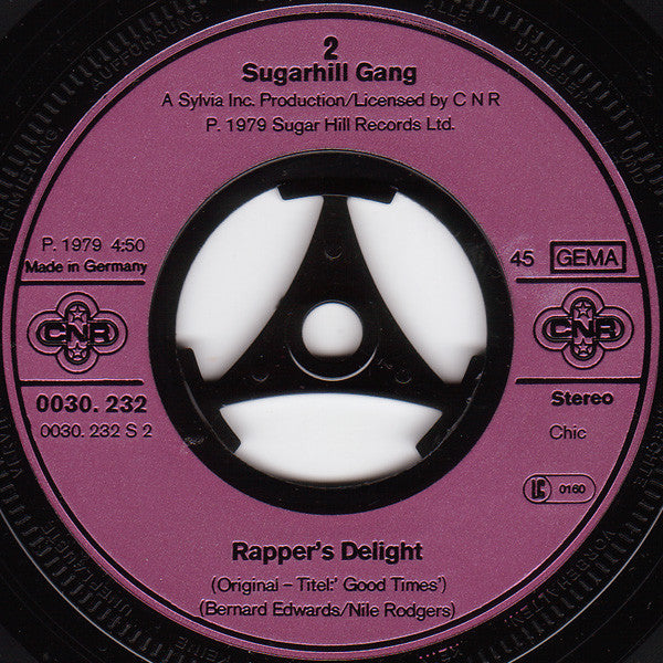 Sugarhill Gang : Rapper's Delight (7", Single)