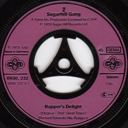 Sugarhill Gang : Rapper's Delight (7", Single)