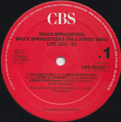 Bruce Springsteen & The E Street Band* : Live/1975-85 (5xLP, Album + Box)