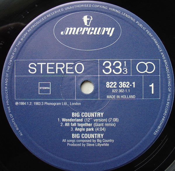 Big Country : Big Country (LP, MiniAlbum, Comp)