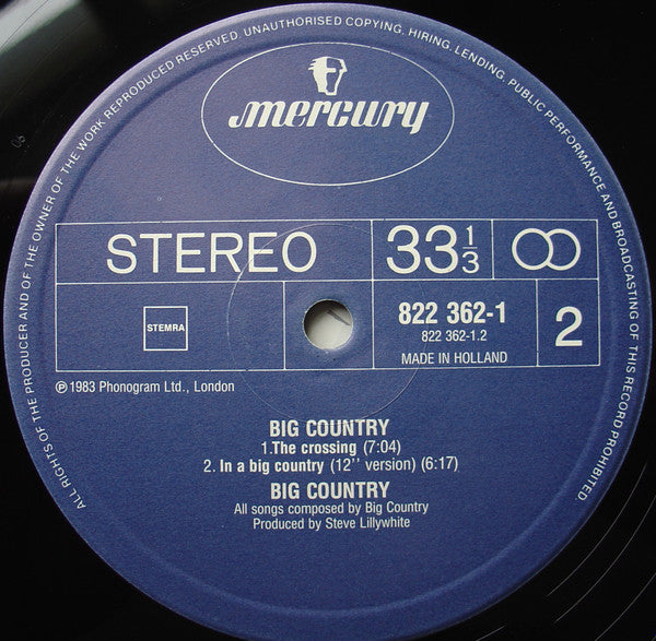 Big Country : Big Country (LP, MiniAlbum, Comp)