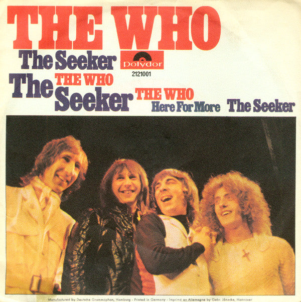 The Who : The Seeker (7", Single)