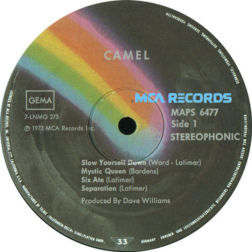 Camel : Camel (LP, Album, RE)