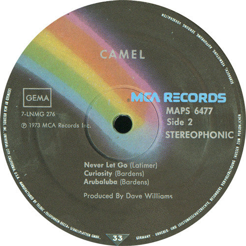 Camel : Camel (LP, Album, RE)