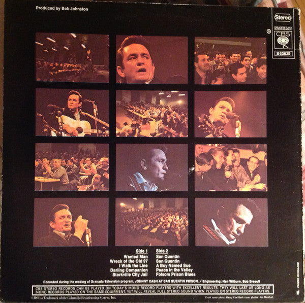 Johnny Cash : Johnny Cash At San Quentin (LP, Album, RE)