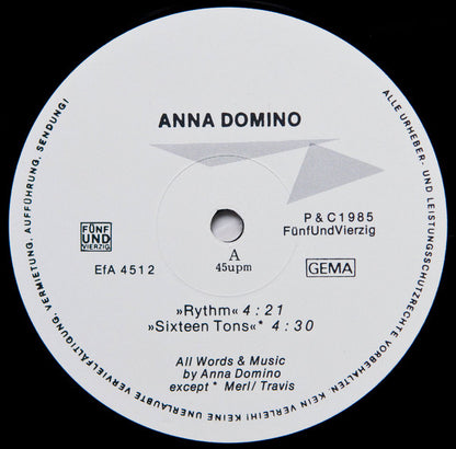 Anna Domino : Rythm (12")