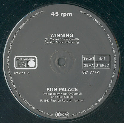 Sun Palace : Winning / Rude Movements (12", Maxi)