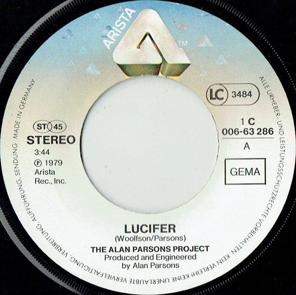 The Alan Parsons Project : Lucifer (7", Single)