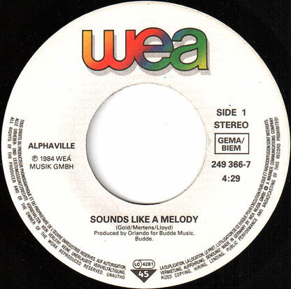 Alphaville : Sounds Like A Melody (7", Single)