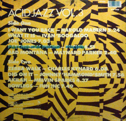 Various : Acid Jazz Vol. 3 (LP, Comp)