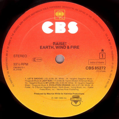 Earth, Wind & Fire : Raise! (LP, Album, Gat)