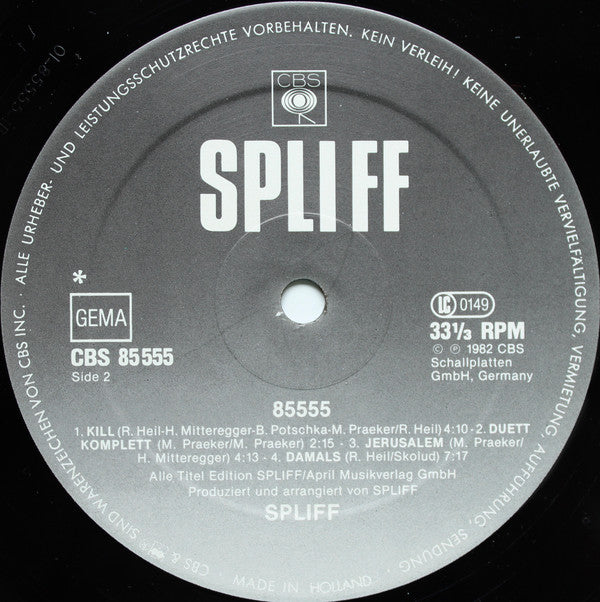 Spliff : 85555 (LP, Album)