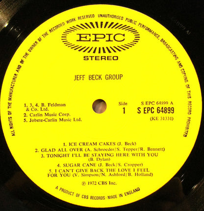 Jeff Beck Group : Jeff Beck Group (LP, Album)