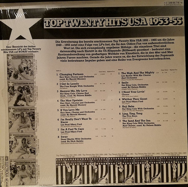 Various : Top Twenty Hits USA 1953-55 (LP, Comp, Mono)