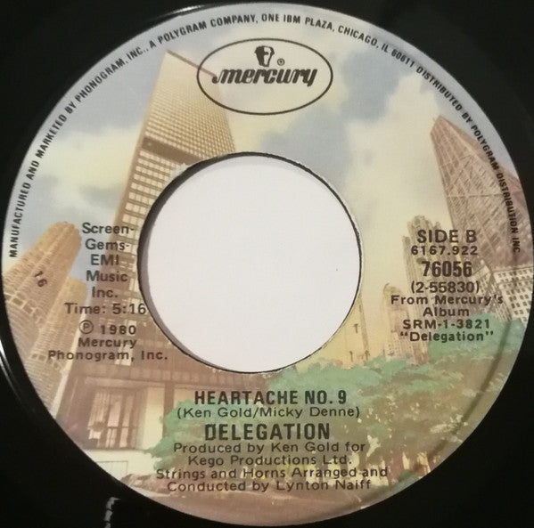 Delegation : Welcome To My World / Heartache No.9 (7")