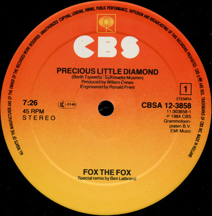 Fox The Fox : Precious Little Diamond (12", Maxi)