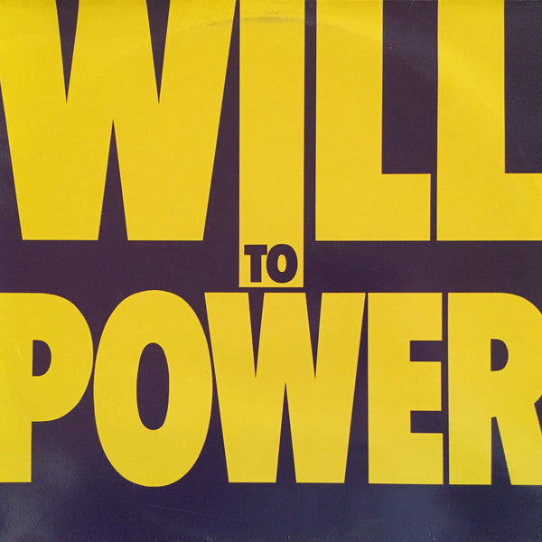 Will To Power : Will To Power (LP, Album)