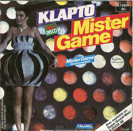 Klapto : Mister Game (7", Single)