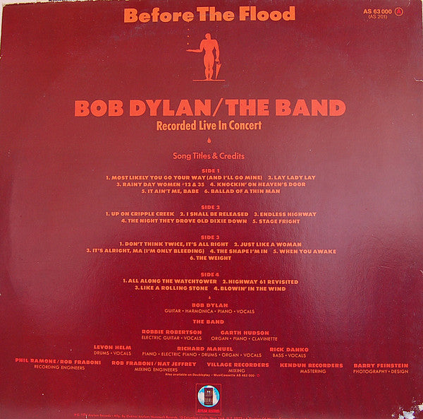 Bob Dylan / The Band : Before The Flood (2xLP, Album, RE, Gat)