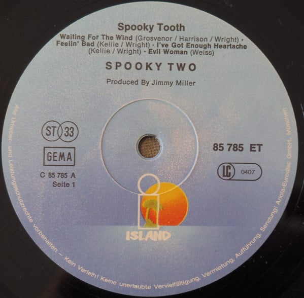 Spooky Tooth : Spooky Two (LP, Album, RE)