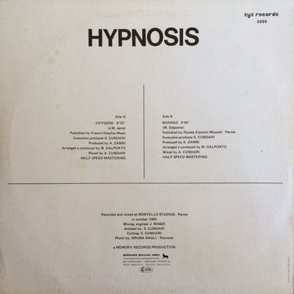 Hypnosis* : Oxygene / Bormaz (12")