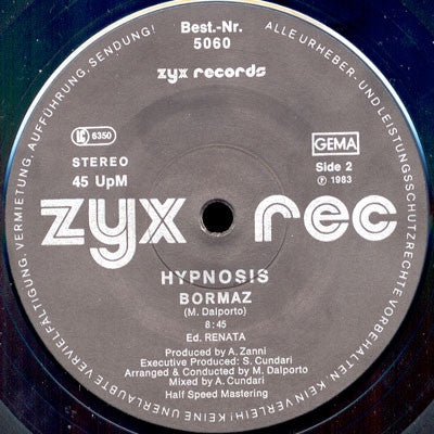 Hypnosis* : Oxygene / Bormaz (12")