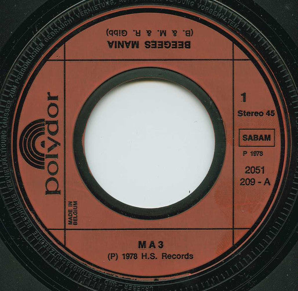 M.A.3 : Bee Gees Mania / When Will I See You Again (7", Single)