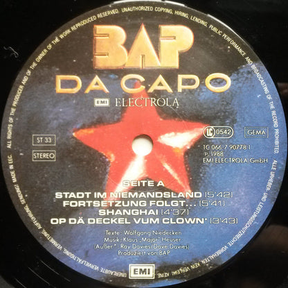 BAP : Da Capo (LP, Album)