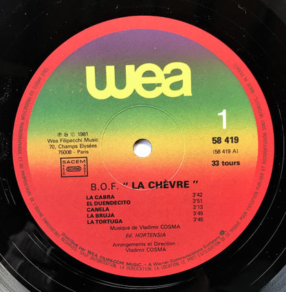 Vladimir Cosma : La Chèvre (Bande Originale Du Film) (LP, Album)